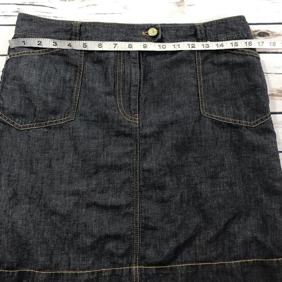Nautica linen blend skirt size 8 - Picture 3 of 5